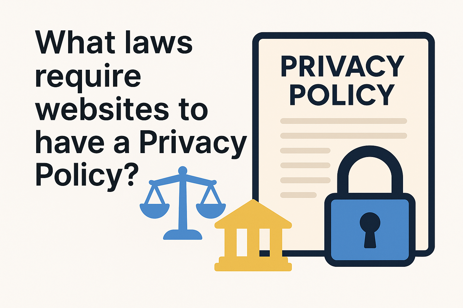 What laws require websites to have a Privacy Policy?